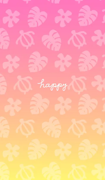 [LINE着せ替え] アロハ グラデーション12の画像1