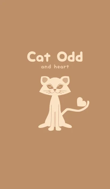 [LINE着せ替え] 猫のオッドとハート シナモンの画像1