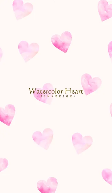 WatercolorHeart - PINKBEIGE 22の着せ替えメイン画像