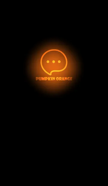 [LINE着せ替え] Pumpkin Orange Neon Theme V4 (JP)の画像1