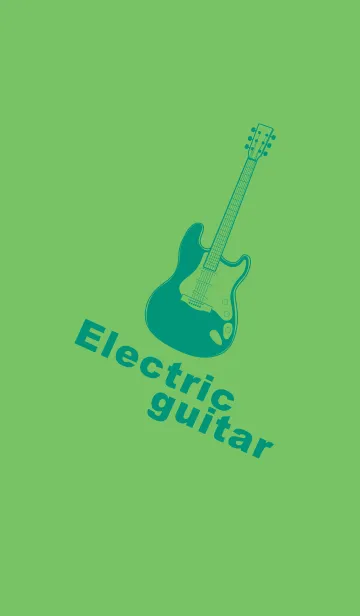 [LINE着せ替え] ELECTRIC GUITAR CLR Deep peep greenの画像1