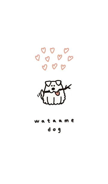 [LINE着せ替え] わたあめ犬の画像1