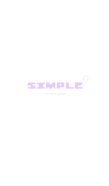 [LINE着せ替え] SIMPLE' :パープル&ホワイトの画像1