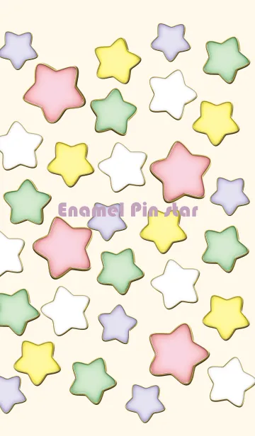 [LINE着せ替え] Enamel Pin Candy Star 53の画像1