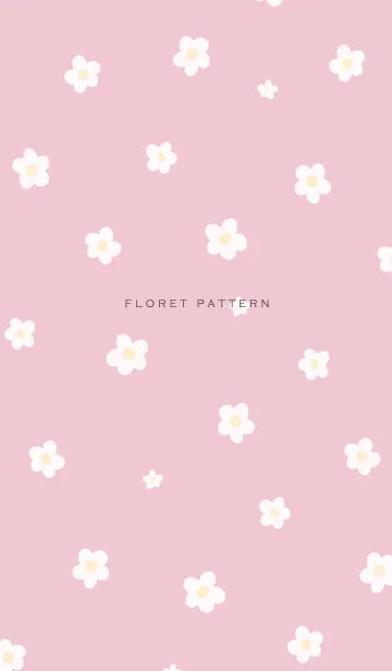 [LINE着せ替え] Floret Pattern - 06-05 ピンク Ver.aの画像1