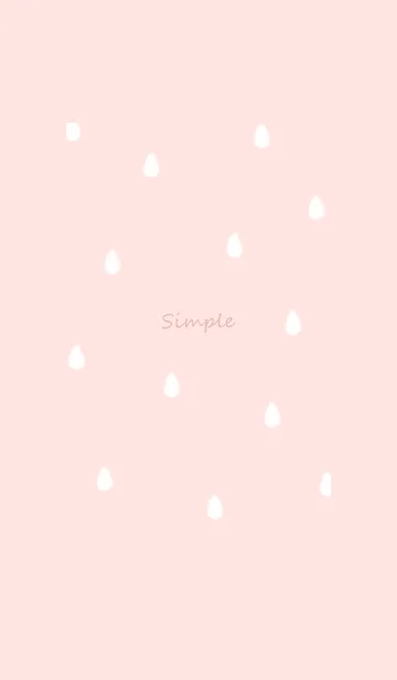 [LINE着せ替え] drop simple♡babypink10_1の画像1