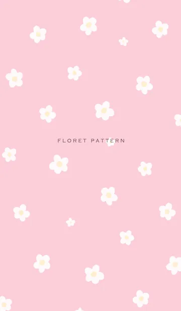 [LINE着せ替え] Floret Pattern - 06-05 ピンク Ver.iの画像1