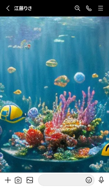 [LINE着せ替え] 熱帯魚の夢#FO13。の画像2