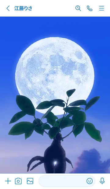 [LINE着せ替え] 多幸の木と満月 #1-3の画像2