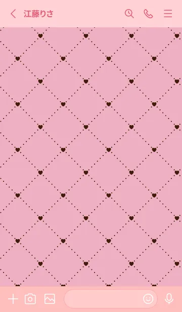 [LINE着せ替え] ハート レース 26の画像2