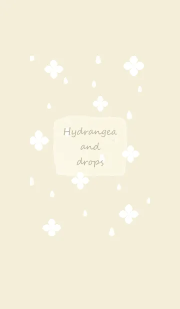 [LINE着せ替え] 紫陽花と雫♡yellow15_1の画像1