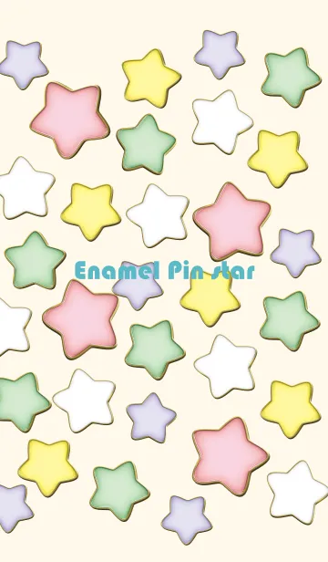 [LINE着せ替え] Enamel Pin Candy Star 54の画像1