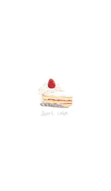 [LINE着せ替え] シンプル  ショートケーキの画像1