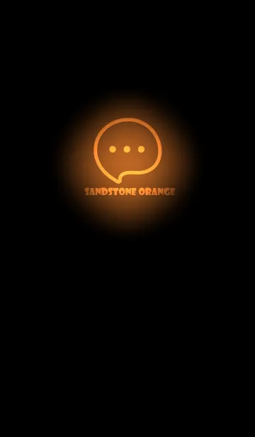 [LINE着せ替え] Sandstone Orange Neon Theme V4 (JP)の画像1