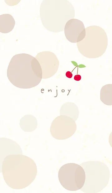 [LINE着せ替え] さくらんぼ 水玉17の画像1