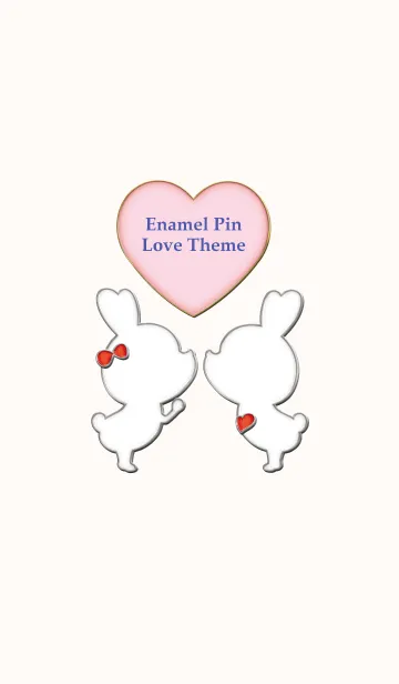 Enamel Pin LOVE Pair 43の着せ替えメイン画像