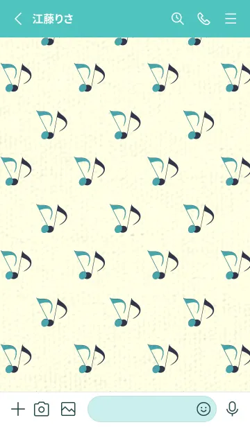 [LINE着せ替え] Clef dot 薄浅葱の画像2