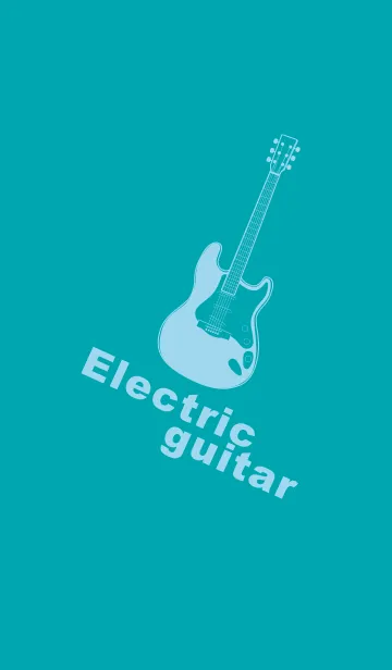 [LINE着せ替え] ELECTRIC GUITAR CLR 薄浅葱の画像1