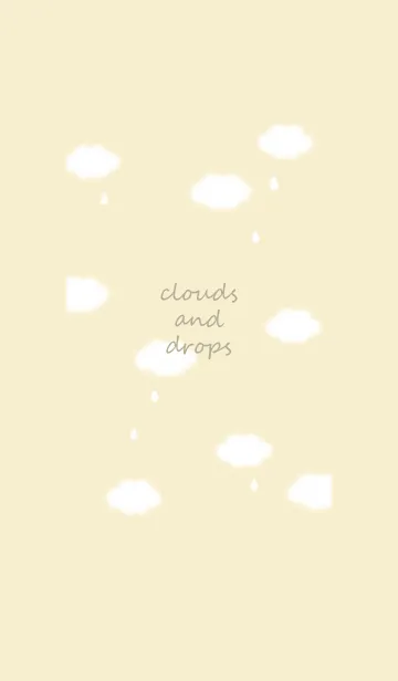 [LINE着せ替え] 雲と雫♡yellow15_1の画像1