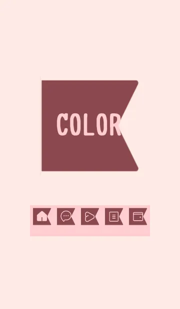 [LINE着せ替え] pink color O27の画像1