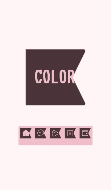 [LINE着せ替え] pink color O30の画像1
