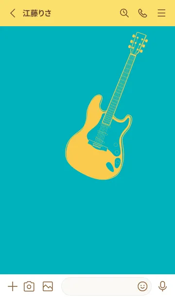 [LINE着せ替え] ELECTRIC GUITAR CLR アジュールブルーの画像2