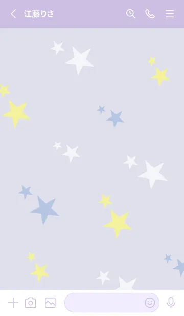 [LINE着せ替え] 3色の星21の画像2