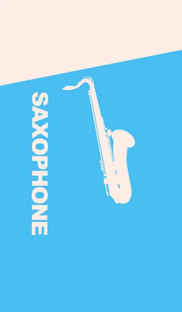 [LINE着せ替え] Saxophone CLR パステルブルーの画像1