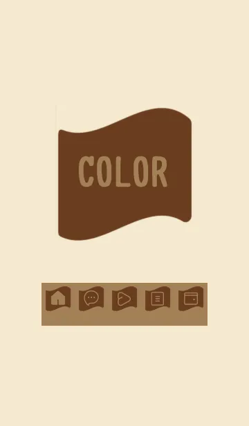 [LINE着せ替え] beige color P30の画像1