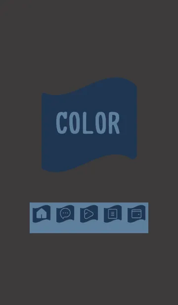 [LINE着せ替え] blue color P30の画像1