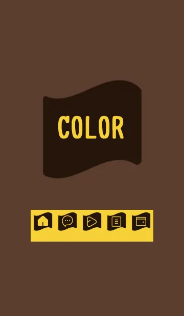 [LINE着せ替え] brown color P26の画像1