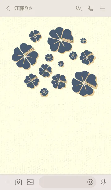 [LINE着せ替え] Piano clover スマルトの画像2