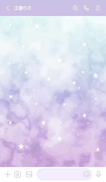 [LINE着せ替え] STARRY SKY-PURPLE 26の画像2