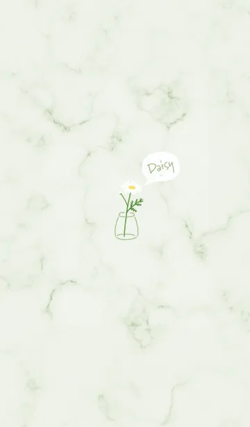 [LINE着せ替え] デイジーマーブル♡green07_1の画像1