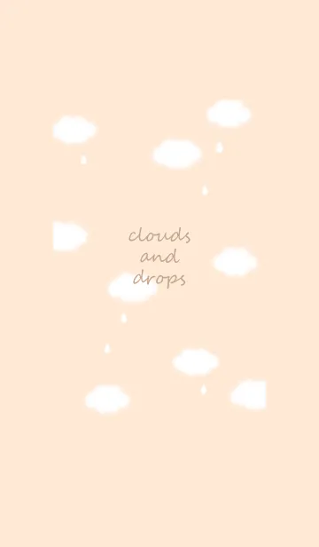 [LINE着せ替え] 雲と雫♡orange14_1の画像1