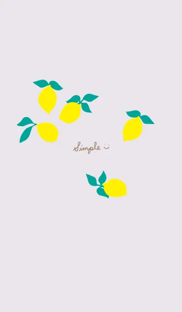 [LINE着せ替え] レモン シンプルかわいい4の画像1