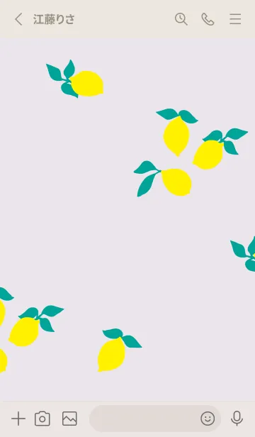 [LINE着せ替え] レモン シンプルかわいい4の画像2
