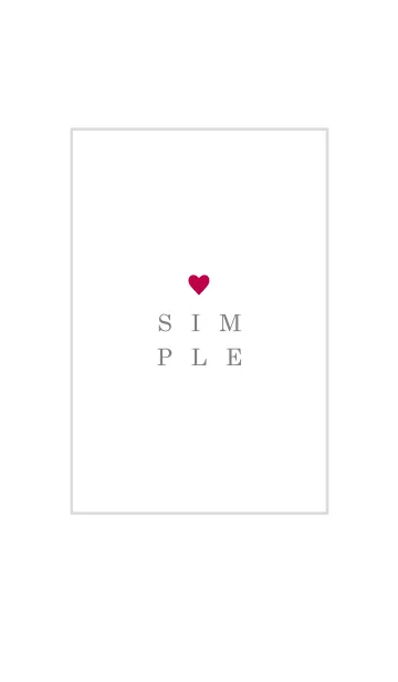 [LINE着せ替え] SIMPLE-HEART 27の画像1
