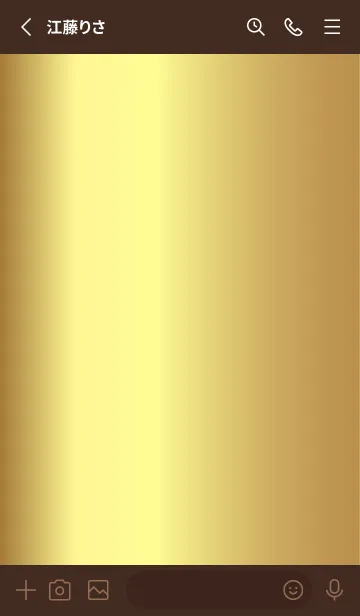 [LINE着せ替え] Simple Gradation -GOLD 16-の画像2