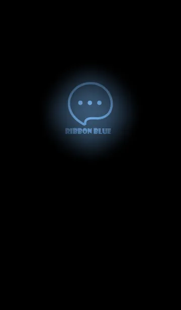 [LINE着せ替え] Ribbon  Blue Neon Theme V4 (JP)の画像1