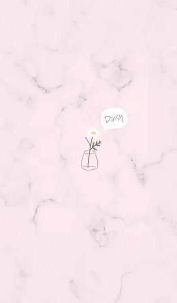 [LINE着せ替え] デイジーマーブル♡dustypink09_1の画像1