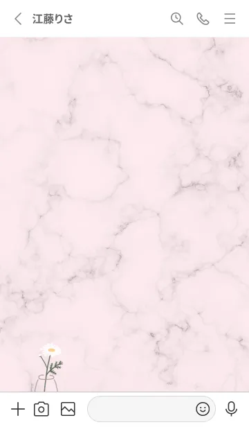 [LINE着せ替え] デイジーマーブル♡dustypink09_1の画像2