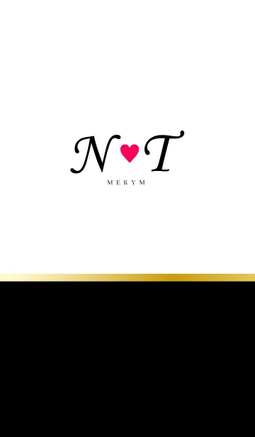 LOVE INITIAL-N&T イニシャル 2のLINE着せ替え