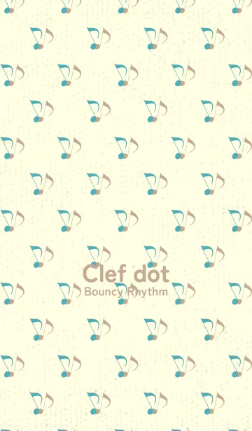 [LINE着せ替え] Clef dot アジュールブルーの画像1