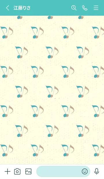 [LINE着せ替え] Clef dot アジュールブルーの画像2