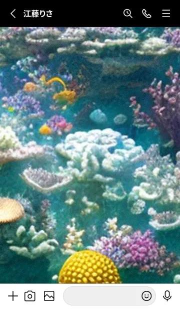 [LINE着せ替え] 熱帯魚の夢#FO42。の画像2