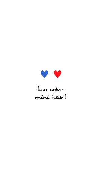 [LINE着せ替え] two color mini heart 278の画像1