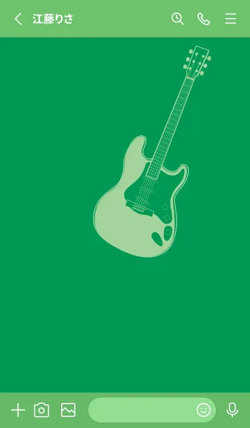 [LINE着せ替え] ELECTRIC GUITAR CLR マラカイトグリーンの画像2