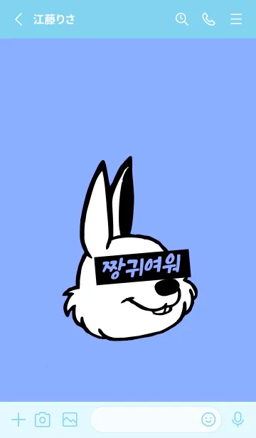[LINE着せ替え] 韓国 ラビット 27の画像2