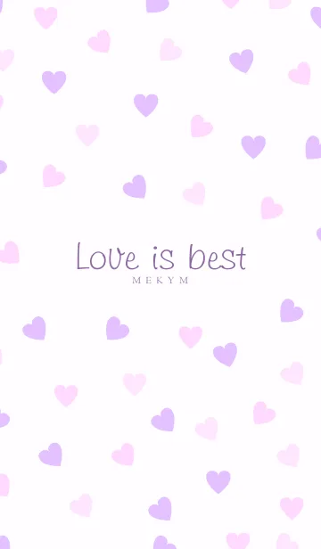 [LINE着せ替え] Love is best - PURPLE PINK 15の画像1